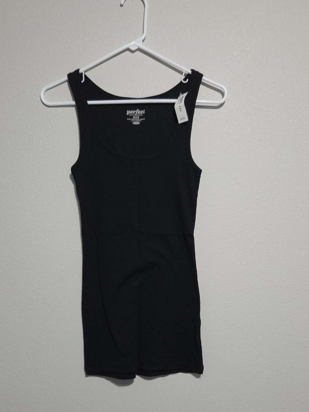 Black Ribbed Scoop Neck Tank